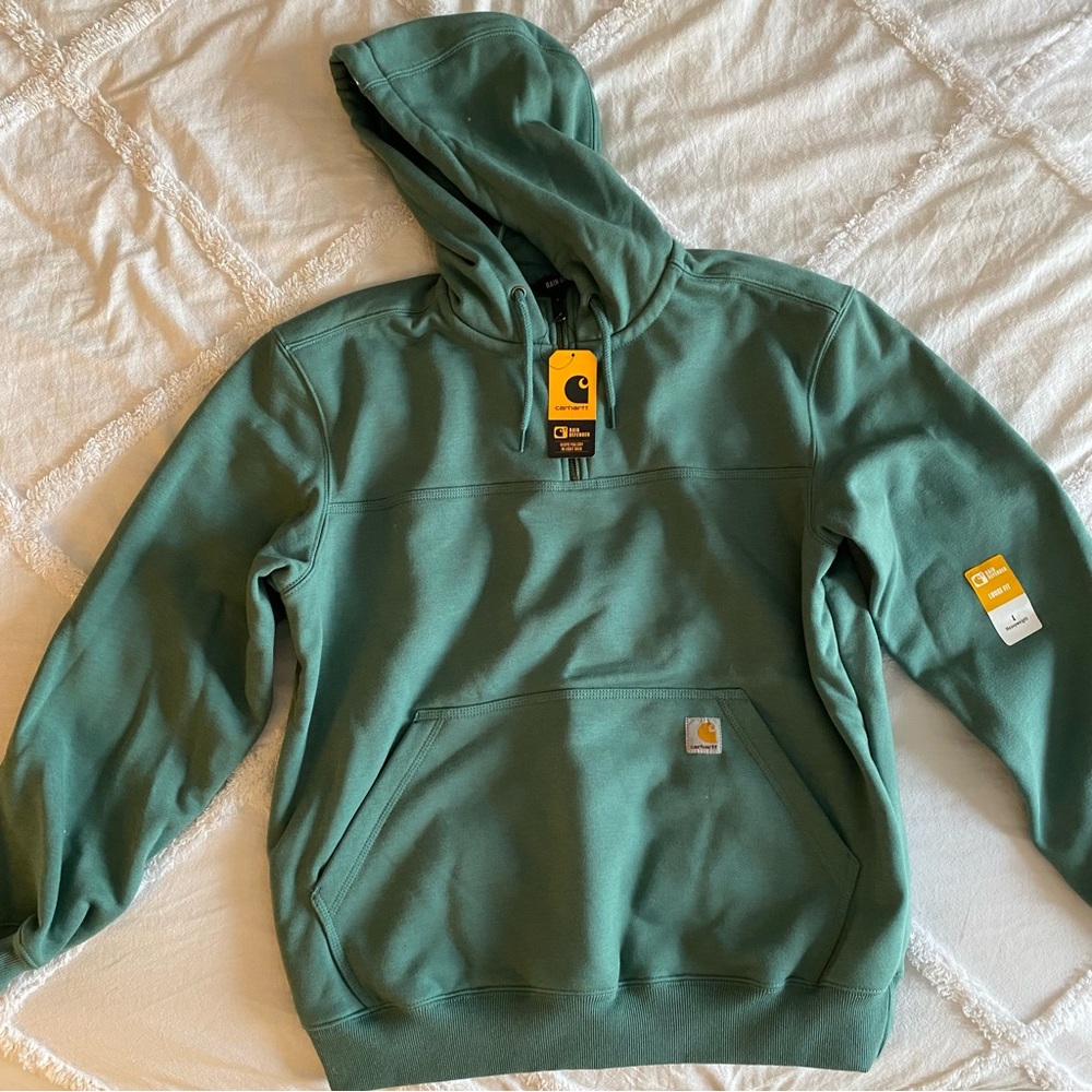 carhartt rain defender 1/4 zip men’s sweatshirt